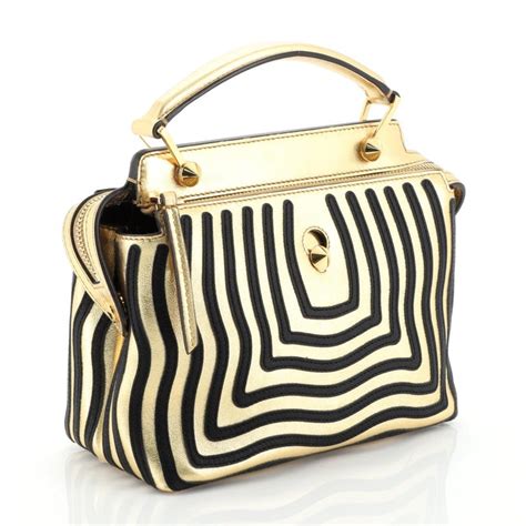 fendi dotcom click striped leather hypnotic bag|Fendi official website.